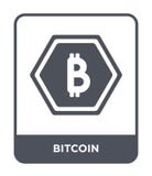 icône de bitcoin dans le style à la mode de conception Icône de Bitcoin d'isolement sur le fond blanc symbole plat simple et mode illustration libre de droits icône de bitcoin dans le style à la mode de conception Icône de Bitcoin d'isolement sur le fond blanc symbole plat simple et mode illustration libre de droits