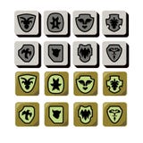 Icône de bouclier pour le concepteur du jeu illustration libre de droits Icône de bouclier pour le concepteur du jeu illustration libre de droits