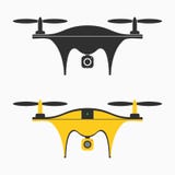 Icône de bourdon Ensemble de quadcopter avec l'appareil-photo pour la photographie ou l'enregistrement vidéo Vecteur Photo libre de droits Icône de bourdon Ensemble de quadcopter avec l'appareil-photo pour la photographie ou l'enregistrement vidéo Vecteur Photo libre de droits