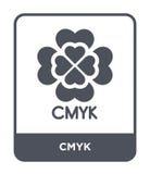 icône de cmyk dans le style à la mode de conception icône de cmyk d'isolement sur le fond blanc symbole plat simple et moderne d' illustration libre de droits icône de cmyk dans le style à la mode de conception icône de cmyk d'isolement sur le fond blanc symbole plat simple et moderne d' illustration libre de droits