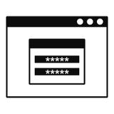 Icône de compte d'ouverture, style simple illustration libre de droits Icône de compte d'ouverture, style simple illustration libre de droits