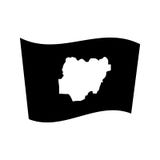 Icône de drapeau du Nigéria illustration stock Icône de drapeau du Nigéria illustration stock