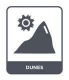 icône de dunes dans le style à la mode de conception icône de dunes d'isolement sur le fond blanc symbole plat simple et moderne illustration de vecteur icône de dunes dans le style à la mode de conception icône de dunes d'isolement sur le fond blanc symbole plat simple et moderne illustration de vecteur