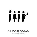 icône de file d'attente d'aéroport dans le style à la mode de conception icône de file d'attente d'aéroport d'isolement sur le fo illustration de vecteur icône de file d'attente d'aéroport dans le style à la mode de conception icône de file d'attente d'aéroport d'isolement sur le fo illustration de vecteur