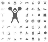 Icône de majorette Icônes réglées de vecteur d'illustration de sport Ensemble de 48 icônes de sport illustration libre de droits Icône de majorette Icônes réglées de vecteur d'illustration de sport Ensemble de 48 icônes de sport illustration libre de droits