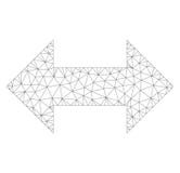 Icône de Mesh Vector Horizontal Exchange Arrows illustration libre de droits Icône de Mesh Vector Horizontal Exchange Arrows illustration libre de droits