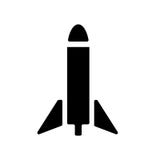 Icône de missile illustration libre de droits Icône de missile illustration libre de droits
