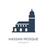 icône de mosquée de Hassan dans le style à la mode de conception icône de mosquée de Hassan d'isolement sur le fond blanc icône d illustration stock icône de mosquée de Hassan dans le style à la mode de conception icône de mosquée de Hassan d'isolement sur le fond blanc icône d illustration stock