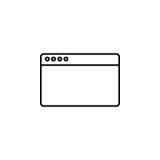 Icône de navigateur Élément d'icône simple pour des sites Web, web design, APP mobile, graphiques d'infos Ligne mince icône pour Illustration Libre de Droits Icône de navigateur Élément d'icône simple pour des sites Web, web design, APP mobile, graphiques d'infos Ligne mince icône pour Illustration Libre de Droits