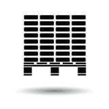 Icône de palette de construction illustration stock Icône de palette de construction illustration stock