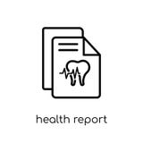 Icône de rapport de santé illustration libre de droits Icône de rapport de santé illustration libre de droits