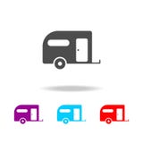 Icône de remorque de caravane résidentielle Éléments de voyage dans les icônes colorées multi Icône de la meilleure qualité de co illustration de vecteur Icône de remorque de caravane résidentielle Éléments de voyage dans les icônes colorées multi Icône de la meilleure qualité de co illustration de vecteur