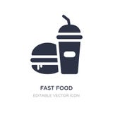 icône de restaurant d'aliments de préparation rapide sur le fond blanc Illustration simple d'élément de concept de nourriture illustration libre de droits icône de restaurant d'aliments de préparation rapide sur le fond blanc Illustration simple d'élément de concept de nourriture illustration libre de droits