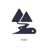 icône de rivière sur le fond blanc Illustration simple d'élément de concept de l'Afrique illustration de vecteur icône de rivière sur le fond blanc Illustration simple d'élément de concept de l'Afrique illustration de vecteur