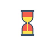 Icône de sablier Illustration de vecteur dans le style minimaliste plat illustration libre de droits Icône de sablier Illustration de vecteur dans le style minimaliste plat illustration libre de droits