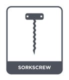 icône de sorkscrew dans le style à la mode de conception icône de sorkscrew d'isolement sur le fond blanc appartement simple et m illustration stock icône de sorkscrew dans le style à la mode de conception icône de sorkscrew d'isolement sur le fond blanc appartement simple et m illustration stock