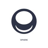 icône de sphère sur le fond blanc Illustration simple d'élément de concept de la géométrie illustration stock icône de sphère sur le fond blanc Illustration simple d'élément de concept de la géométrie illustration stock