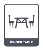 icône de table de dîner dans le style à la mode de conception icône de table de dîner d'isolement sur le fond blanc icône de vect illustration de vecteur icône de table de dîner dans le style à la mode de conception icône de table de dîner d'isolement sur le fond blanc icône de vect illustration de vecteur