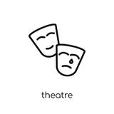 Icône de théâtre illustration de vecteur Icône de théâtre illustration de vecteur