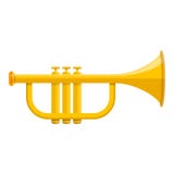 Icône de trompette de musique, style de bande dessinée illustration libre de droits Icône de trompette de musique, style de bande dessinée illustration libre de droits