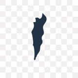 Icône de vecteur de carte de l'Israël d'isolement sur le fond transparent, Israe illustration stock Icône de vecteur de carte de l'Israël d'isolement sur le fond transparent, Israe illustration stock