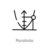 icône de vecteur de parabole d'ensemble ligne simple noire d'isolement illustration d'élément de concept de formes parabole edita illustration de vecteur icône de vecteur de parabole d'ensemble ligne simple noire d'isolement illustration d'élément de concept de formes parabole edita illustration de vecteur