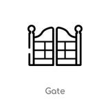 ic?ne de vecteur de porte d'ensemble ligne simple noire d'isolement illustration d'?l?ment de concept d'?l?ments de ville porte e illustration libre de droits ic?ne de vecteur de porte d'ensemble ligne simple noire d'isolement illustration d'?l?ment de concept d'?l?ments de ville porte e illustration libre de droits