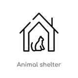 icône de vecteur de refuge pour animaux d'ensemble ligne simple noire d'isolement illustration d'élément de concept de charité Co illustration stock icône de vecteur de refuge pour animaux d'ensemble ligne simple noire d'isolement illustration d'élément de concept de charité Co illustration stock
