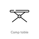 icône de vecteur de table de camp d'ensemble ligne simple noire d'isolement illustration d'élément de concept campant camp editab illustration de vecteur icône de vecteur de table de camp d'ensemble ligne simple noire d'isolement illustration d'élément de concept campant camp editab illustration de vecteur