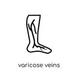 icône de veines variqueuses illustration libre de droits icône de veines variqueuses illustration libre de droits