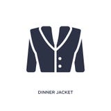 icône de veste de dîner sur le fond blanc Illustration simple d'élément de concept de vêtements illustration stock icône de veste de dîner sur le fond blanc Illustration simple d'élément de concept de vêtements illustration stock