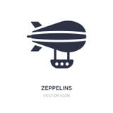 icône de zeppelins sur le fond blanc Illustration simple d'élément de concept de transport illustration libre de droits icône de zeppelins sur le fond blanc Illustration simple d'élément de concept de transport illustration libre de droits