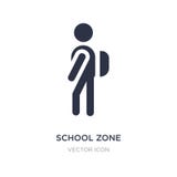 icône de zone d'école sur le fond blanc Illustration simple d'élément de concept de cartes et de drapeaux illustration libre de droits icône de zone d'école sur le fond blanc Illustration simple d'élément de concept de cartes et de drapeaux illustration libre de droits