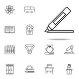 icône feutre de stylo Ensemble universel d'icônes d'éducation pour le Web et le mobile illustration stock icône feutre de stylo Ensemble universel d'icônes d'éducation pour le Web et le mobile illustration stock