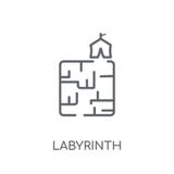 Icône linéaire de labyrinthe Concept moderne de logo de labyrinthe d'ensemble dessus illustration de vecteur Icône linéaire de labyrinthe Concept moderne de logo de labyrinthe d'ensemble dessus illustration de vecteur