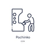 Icône linéaire de pachinko d'activité et de collection d'ensemble de passe-temps Ligne mince vecteur de pachinko d'isolement sur illustration de vecteur Icône linéaire de pachinko d'activité et de collection d'ensemble de passe-temps Ligne mince vecteur de pachinko d'isolement sur illustration de vecteur