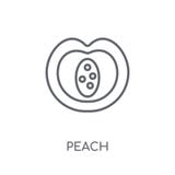 Icône linéaire de pêche Concept moderne de logo de pêche d'ensemble sur le Ba blanc illustration libre de droits Icône linéaire de pêche Concept moderne de logo de pêche d'ensemble sur le Ba blanc illustration libre de droits