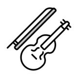 Icône musicale de violon Illustration simple d'élément Violon musical illustration libre de droits Icône musicale de violon Illustration simple d'élément Violon musical illustration libre de droits