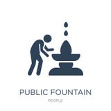 icône publique de fontaine dans le style à la mode de conception icône publique de fontaine d'isolement sur le fond blanc icône p illustration de vecteur icône publique de fontaine dans le style à la mode de conception icône publique de fontaine d'isolement sur le fond blanc icône p illustration de vecteur