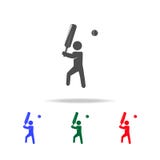 Icônes de joueur de cricket Éléments d'élément de sport dans les icônes colorées multi Icône de la meilleure qualité de conceptio illustration libre de droits Icônes de joueur de cricket Éléments d'élément de sport dans les icônes colorées multi Icône de la meilleure qualité de conceptio illustration libre de droits
