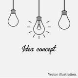 Idea concept. light bulb. Bulbs icon. royalty free illustration Idea concept. light bulb. Bulbs icon. royalty free illustration