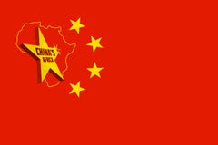 idea de la representación 3D para la dominación china de la inversión en África stock de ilustración idea de la representación 3D para la dominación china de la inversión en África stock de ilustración