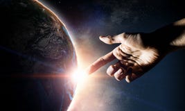 Idea of Earth creation royalty free stock photography Idea of Earth creation royalty free stock photography