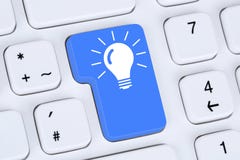 Idea solution for problem success successful concept on computer Stock Images Idea solution for problem success successful concept on computer Stock Images