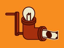 Ideas de hacer el dinero stock de ilustración Ideas de hacer el dinero stock de ilustración