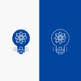idee, innovatie, licht, oplossing, startlijn en Glyph-Webknoop in Blauwe kleuren Verticale Banner voor UI en UX, website of stock illustratie idee, innovatie, licht, oplossing, startlijn en Glyph-Webknoop in Blauwe kleuren Verticale Banner voor UI en UX, website of stock illustratie