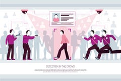 Identification Technologies Horizontal Composition royalty free illustration Identification Technologies Horizontal Composition royalty free illustration