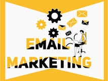 Idérik marknadsföring och folk för ordbegreppsEmail som gör aktiviteter royaltyfri illustrationer Idérik marknadsföring och folk för ordbegreppsEmail som gör aktiviteter royaltyfri illustrationer