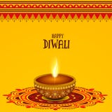 Idérik tänd lampa för lycklig Diwali beröm royaltyfri illustrationer Idérik tänd lampa för lycklig Diwali beröm royaltyfri illustrationer