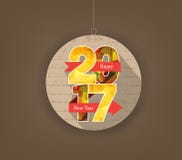 Idérika polygonal design för lyckligt nytt år 2017 royaltyfri illustrationer Idérika polygonal design för lyckligt nytt år 2017 royaltyfri illustrationer